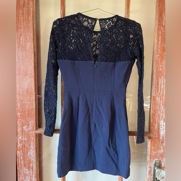 Aritzia Babaton Masaki Lace Long Sleeve Mini Dress - Picture 2 of 5